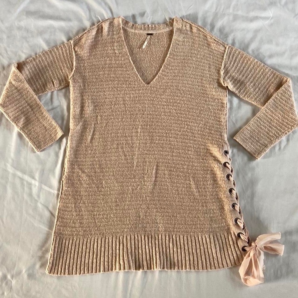 Free People Heart It Lace-Up sweater dress - Picture 3 of 8